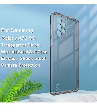 Силиконовый чехол IMAK UX-5 Series для Samsung Galaxy A73 (A736) - Transparent Black