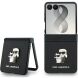 Защитный чехол Karl Lagerfeld Karl&Choupette Saffiano Pins для Samsung Galaxy Flip 8 (KLHCZF8SAPKCNPK) - Black. Фото 1 из 7
