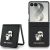 Защитный чехол Karl Lagerfeld Karl&Choupette Saffiano Pins для Samsung Galaxy Flip 8 (KLHCZF8SAPKCNPK) - Black