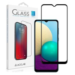 Защитное стекло ACCLAB Full Glue для Samsung Galaxy A02 (A022) - Black