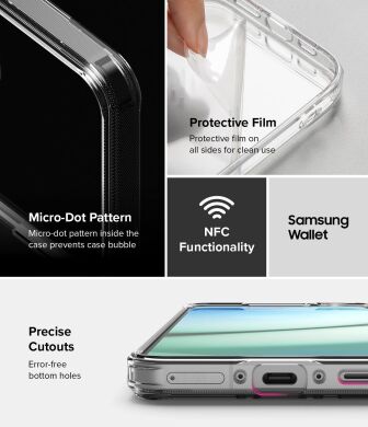 Захисний чохол Ringke Fusion Card для Samsung Galaxy A36 (A366) / A56 (A566) 8800293852179 - Clear