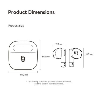 Беспроводные наушники Baseus Bass BS2 Lite (A0010A) - Moon White