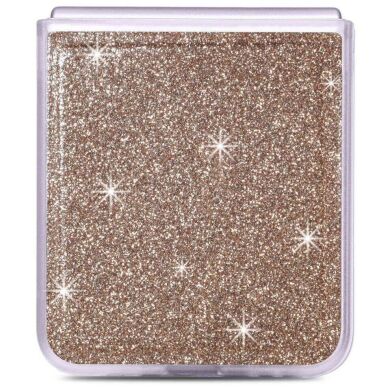 Защитный чехол Deexe Glitter Case для Samsung Galaxy Flip 4 - Gold