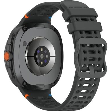 Ремешок Reframe Holes Design для Samsung Galaxy Watch 8 (40/44mm) / 8 Classic - Dark Grey