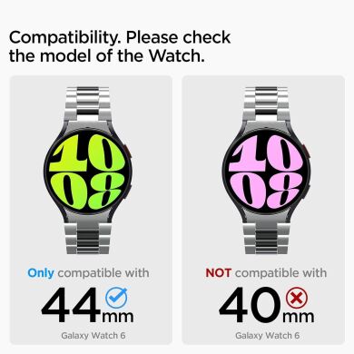 Ремінець Spigen (SGP) Modern Fit для Samsung Galaxy Watch 6 (44mm) - Silver