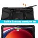 Защитный чехол Deexe Hand Grip для Samsung Galaxy Tab S7 / S8 / S9 (T870/T875/T700/T706/X710/X716) - Navy Blue / Yellowgreen. Фото 10 из 12
