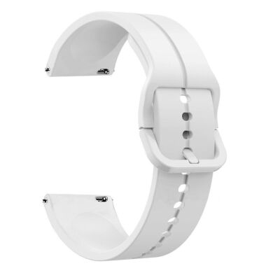 Ремінець Deexe Soft Line для годинників з шириною кріплення 20мм - White