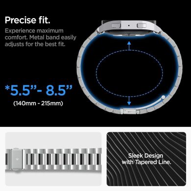 Ремінець Spigen (SGP) Modern Fit для Samsung Galaxy Watch 6 (44mm) - Silver