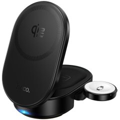 Беспроводное зарядное устройство Hoco CQ23 QI2 3 in 1 (25W) - Black