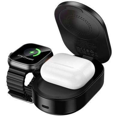 Беспроводное зарядное устройство Hoco CQ23 QI2 3 in 1 (25W) - Black