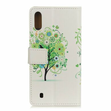 Чехол Deexe Life Style Wallet для Samsung Galaxy A10 (A105) - Green Tree