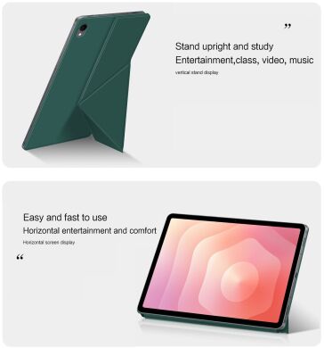 Чехол Deexe Origami Stand для Samsung Galaxy Tab S11 (X730/X736) - Green