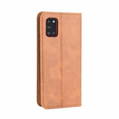 Чохол Deexe Retro Style для Samsung Galaxy A31 (A315) - Brown