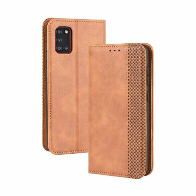 Чохол Deexe Retro Style для Samsung Galaxy A31 (A315) - Brown