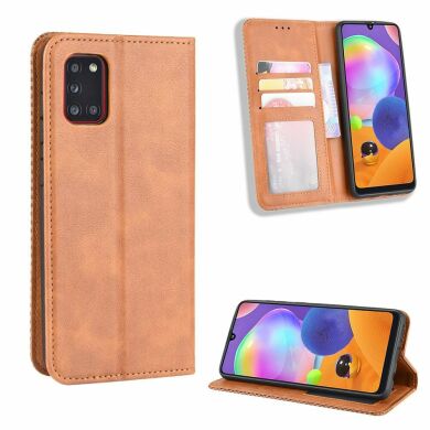 Чохол Deexe Retro Style для Samsung Galaxy A31 (A315) - Brown