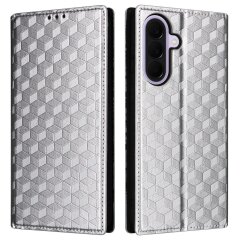 Чехол Deexe Rhombus Book для Samsung Galaxy A37 (A376) - Silver