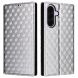 Чохол Deexe Rhombus Book для Samsung Galaxy A37 (A376) - Silver