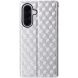 Чохол Deexe Rhombus Book для Samsung Galaxy A37 (A376) - Silver