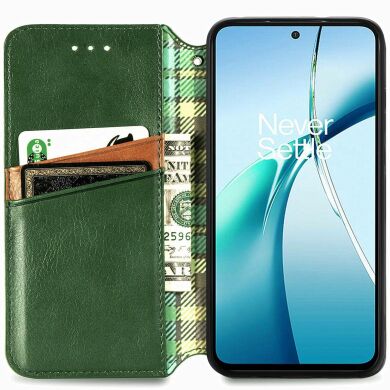 Чохол Deexe Rhombus Wallet для Samsung Galaxy S26 Plus - Green