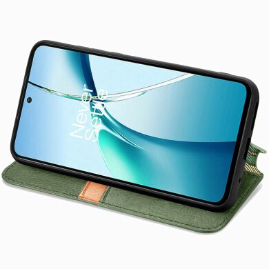 Чохол Deexe Rhombus Wallet для Samsung Galaxy S26 Plus - Green