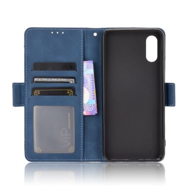 Чохол Deexe Wallet Stand для Samsung Galaxy A02 (A022) - Blue