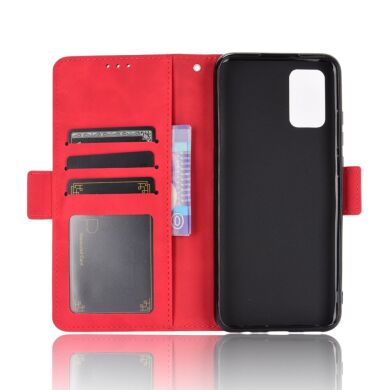 Чехол Deexe Wallet Stand для Samsung Galaxy A02s (A025) - Red