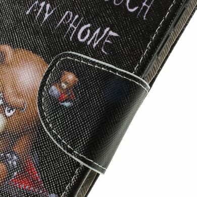 Чохол-книжка Deexe Color Wallet для Samsung Galaxy A50 (A505) - Brown Bear and Warning Words