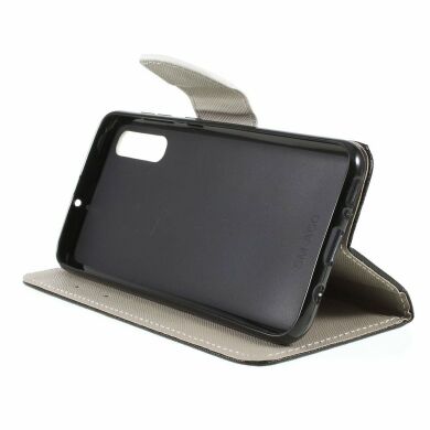 Чохол-книжка Deexe Color Wallet для Samsung Galaxy A50 (A505) - Brown Bear and Warning Words