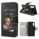 Чохол-книжка Deexe Color Wallet для Samsung Galaxy A50 (A505) - Brown Bear and Warning Words