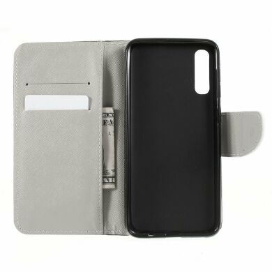 Чохол-книжка Deexe Color Wallet для Samsung Galaxy A50 (A505) - Brown Bear and Warning Words