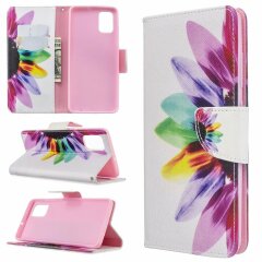Чохол-книжка Deexe Color Wallet для Samsung Galaxy A51 (А515) - Colorful Petals