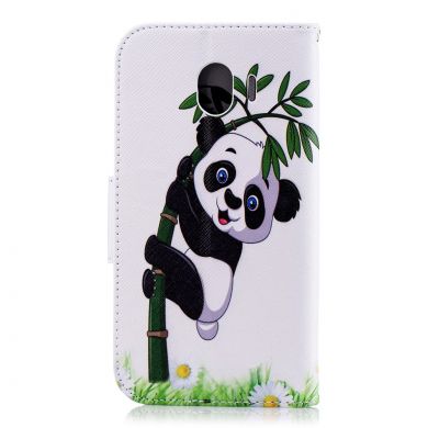 Чехол-книжка Deexe Color Wallet для Samsung Galaxy J4 2018 (J400) - Panda Pattern