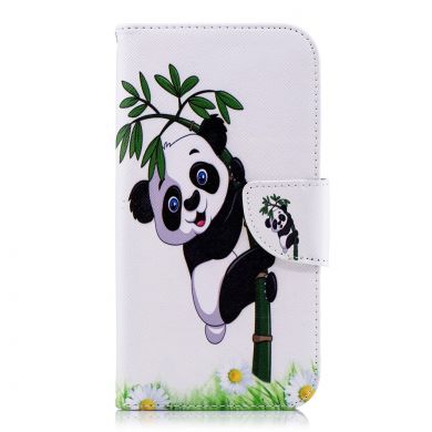 Чехол-книжка Deexe Color Wallet для Samsung Galaxy J4 2018 (J400) - Panda Pattern