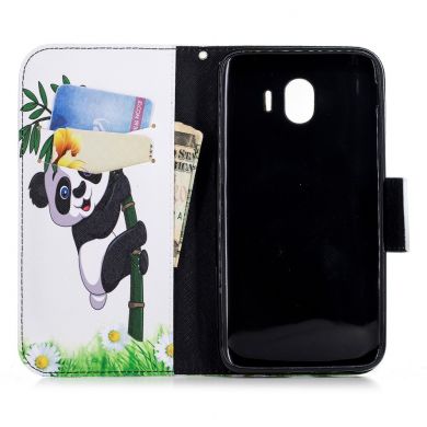 Чехол-книжка Deexe Color Wallet для Samsung Galaxy J4 2018 (J400) - Panda Pattern