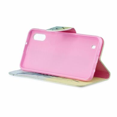 Чохол-книжка Deexe Color Wallet для Samsung Galaxy M10 (M105) - Feather Pattern