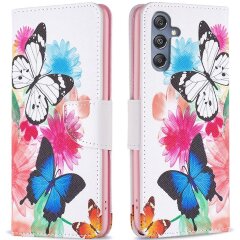 Чехол-книжка Deexe Color Wallet для Samsung Galaxy M34 (M346) - Two Butterflies