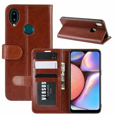 Чехол-книжка Deexe Wallet Style для Samsung Galaxy A10s (A107) - Brown