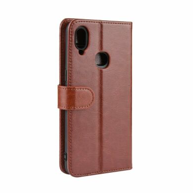 Чехол-книжка Deexe Wallet Style для Samsung Galaxy A10s (A107) - Brown