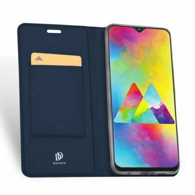 Чехол-книжка DUX DUCIS Skin Pro для Samsung Galaxy M20 - Dark Blue