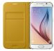 Чехол-книжка Flip Wallet PU для Samsung S6 (G920) EF-WG920PLEGRU - Yellow. Фото 2 из 5