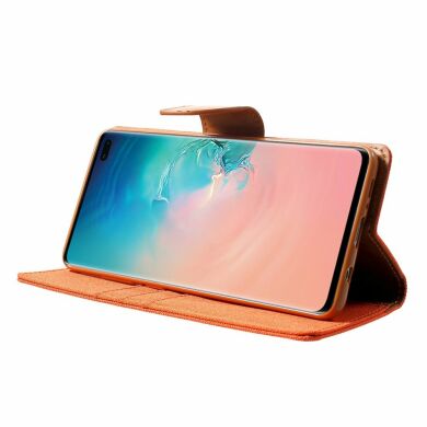 Чохол-книжка MERCURY Canvas Diary для Samsung Galaxy S10 Plus (G975) - Orange