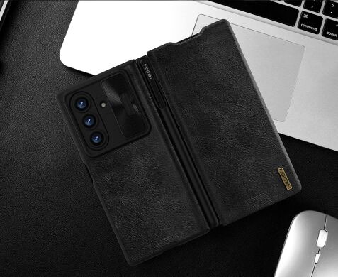 Чехол-книжка NILLKIN Qin Pro Series (FF) для Samsung Galaxy Fold 7 - Brown