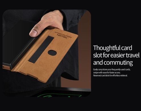 Чехол-книжка NILLKIN Qin Pro Series (FF) для Samsung Galaxy Fold 7 - Brown