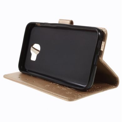 Чехол-книжка UniCase Flower Pattern для Samsung Galaxy J4 2018 (J400) - Gold