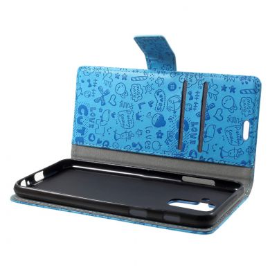 Чехол-книжка UniCase Graffiti Pattern для Samsung Galaxy A6+ 2018 (A605) - Blue