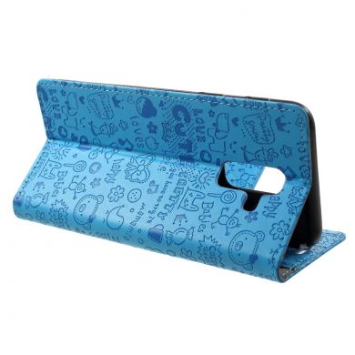 Чехол-книжка UniCase Graffiti Pattern для Samsung Galaxy A6+ 2018 (A605) - Blue