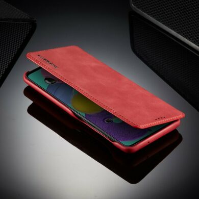 Чехол LC.IMEEKE Retro Style для Samsung Galaxy A71 (A715) - Red