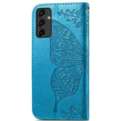 Чехол UniCase Butterfly Pattern для Samsung Galaxy A14 (А145) - Blue