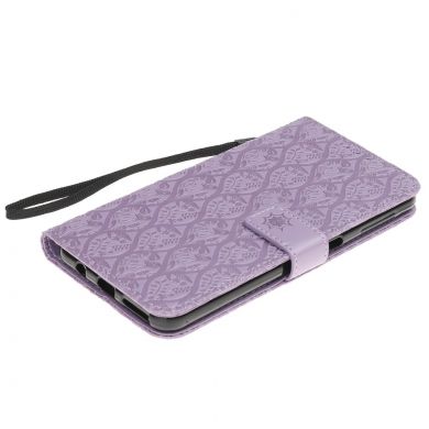 Чехол UniCase Leaf Wallet для Samsung Galaxy A7 2018 (A750) - Purple