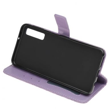Чехол UniCase Leaf Wallet для Samsung Galaxy A7 2018 (A750) - Purple
